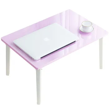 

The Notebook Computer Desk Dormitory Bed With A Small Table Table Folding Lazy People Contracted Study Desk