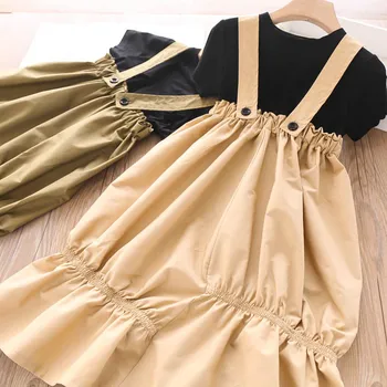 

2020 Summer Girls Casual Sets T Shirt and Dress Children's Clothing Wholesale