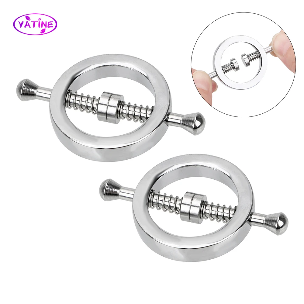 Nipple Sex Toys Nipple Clamps Metal Nipple Clamps Clitoral Clips Bondage Set Sex Toys For Women Couple Tools Adults Games Erotic Products Harness Accessories