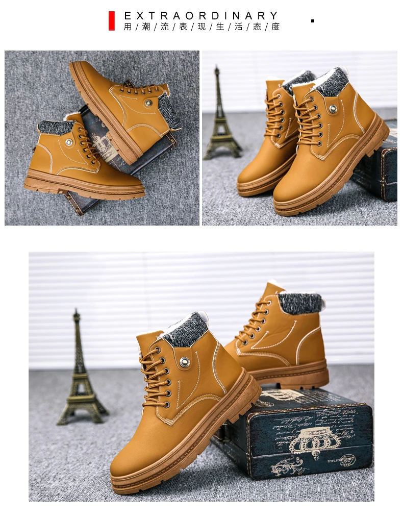 Мужские ботинки; Мужская зимняя обувь; Теплые ботильоны; botas hombre; кожаные зимние ботинки; мужские зимние кроссовки; Мужская обувь; zapatos de hombre