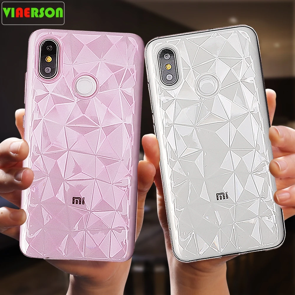 Phone Case For Xiaomi POCOPHONE F1 Mi 8 SE A1 A2 Lite Redmi 4X 4A 5 6 Pro Note 3D Diamond Texture Soft Cover Cases |