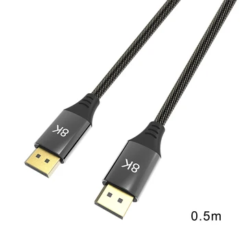 

8K Computer DP Data Cable HD Audio Video Sync Output Connection for Projector Laptop DQ-Drop