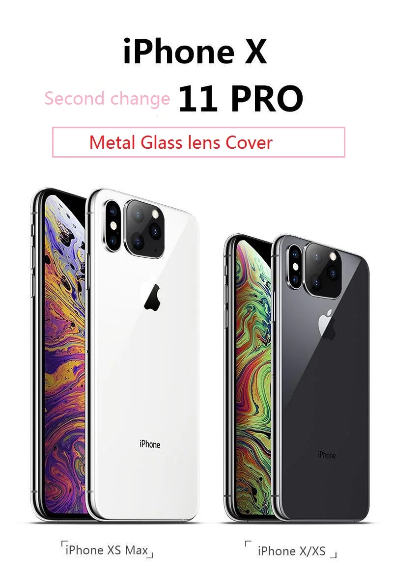 

For iPhone Apple X XS Seconds Change 11 Lens Sticker XS MAX Modified 11 PRO MAX Explosion Modified Case Lens 11 PRO MAX Camera