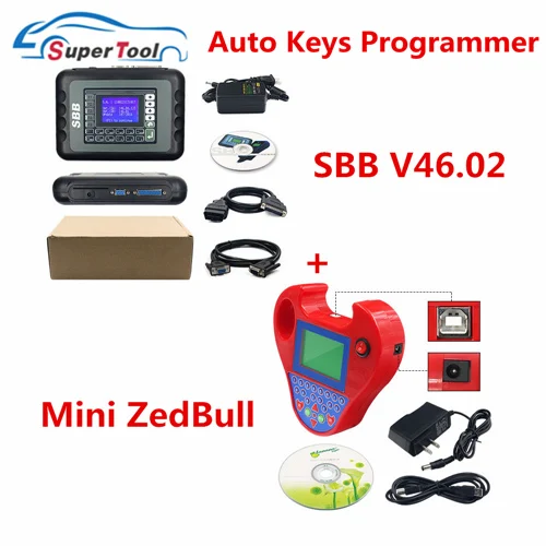 Новейший SBB Pro2 V48.99 V48.88 v17.02 Мини Zedbull автоматический программатор ключей SBB Pro 2 48,99 48,88 Zed Bull OBD2 OBDII Автомобильный ключ - Цвет: Zedbull and SBB46.02