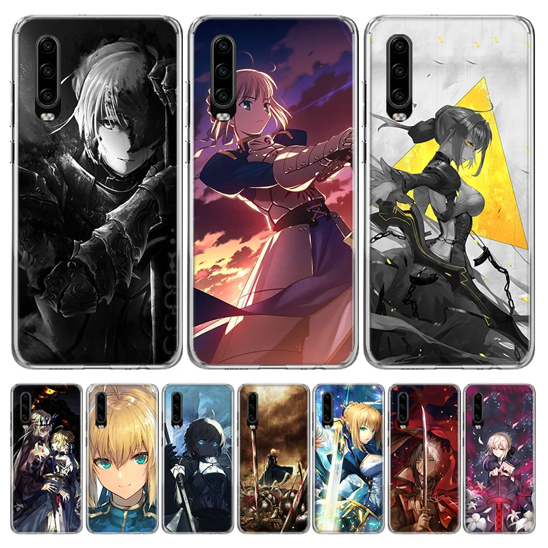 Anime Fate Zero Stay Night Saber Phone Case For Huawei P30 P P40 P50 Mate 40 30 10 Pro P10 Lite Customized Gift Coque Cover Mobile Phone Cases Covers Aliexpress