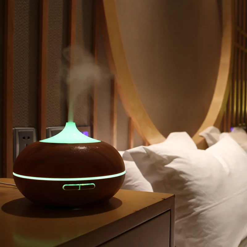 light Brown Wood Grain 300 ml Aroma Diffuser Ultrasonic Essential Oil Diffuser (20)