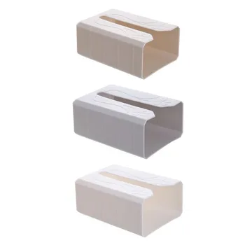 

New Tissue Boxes Self Adhesive Tissue Box Napkin Holder Wall Mounted Garbage Bag Dispenser Rack Plastic Storage Holder Home Hot