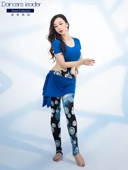 

2020 new summer belly dance practice exercises pants suit oriental dance performance clothing female 3153