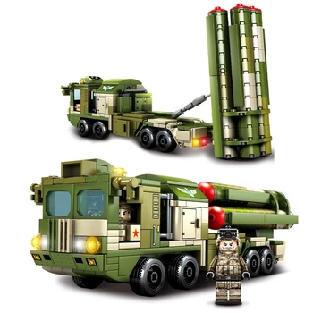 

WW2 Military Building Blocks Air Defense Missile Vehicle Bricks Army Soldiers Action Fighter Model Set Boy Construction Toys