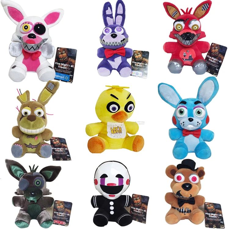25 см Плюшевые игрушки Five Nights At Freddy's Mangle медведь Фредди кошмар лиса Бонни и Чика