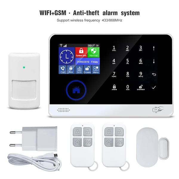 Wifi+ 3g/GSM+ GPRS+ SMS домашняя охранная сигнализация