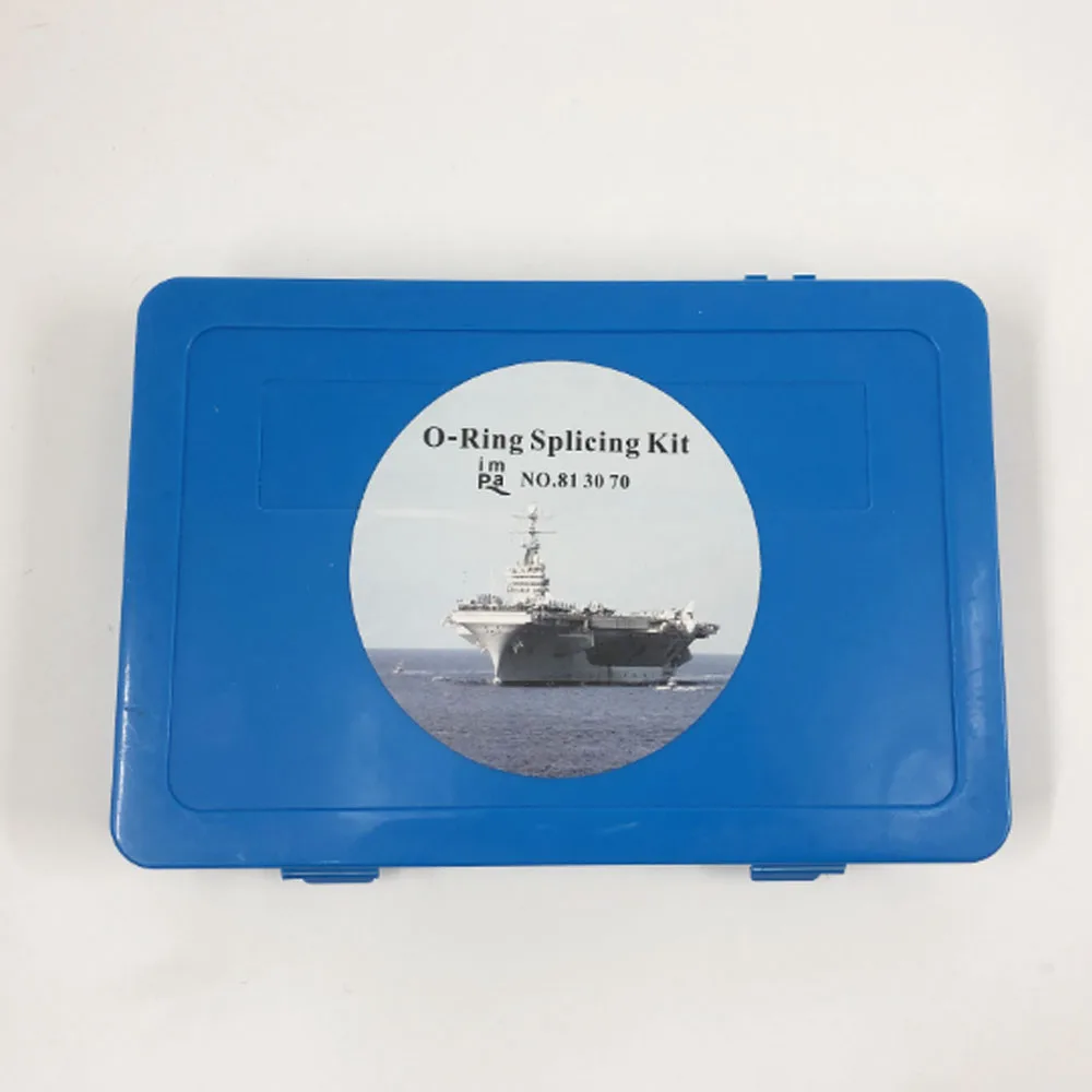 O-ring Splicing Kit For Inch & Metric Buna-N 70 O-ring Cord Mark Pen Knife Cutting Block Glue Square splicing jig In Case