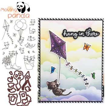 

JC229 New OH MY WHISKERS Metal Cutting Dies and Clear Stamps for Scrapbooking for DIY Card Making Cutting Crafts Stencil Dies