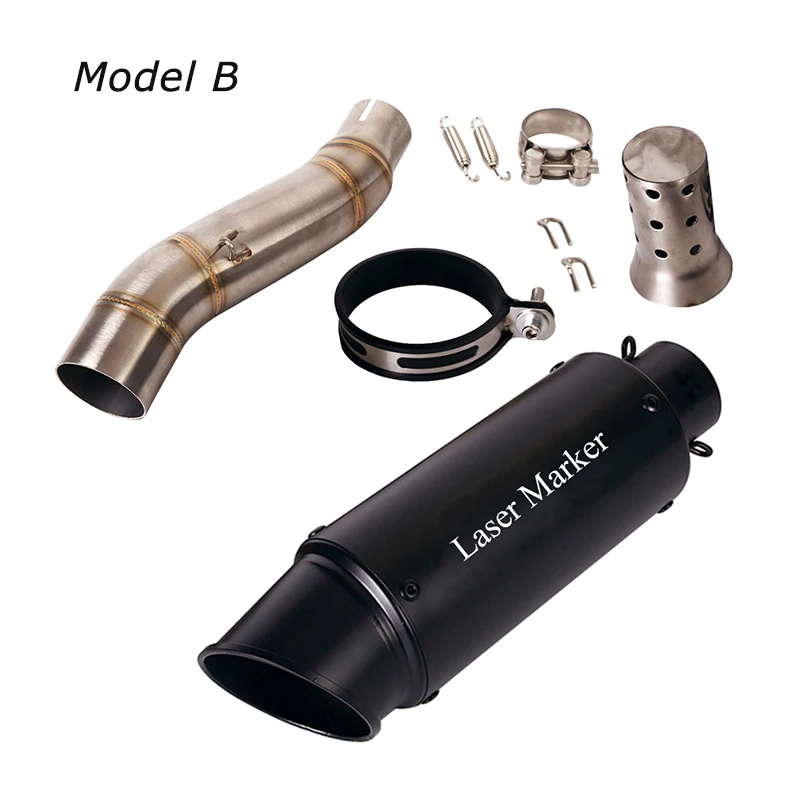 Slip for Honda CBR300R CB300F CB300R Motorcycle Exhaust Tips Muffler Vent Tube Mid Link Pipe Set System - Image 3