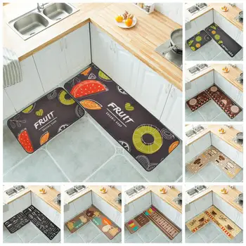 

Long Strip Polyester Anti-slip Mat Rug Set Durable Soft Absorbent And Dustproof Floor Mat Bathroom Kitchen Bedroom Home Carpets