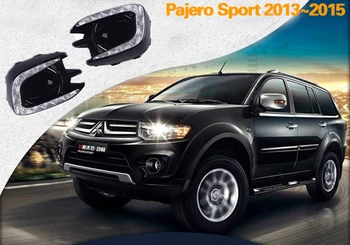 

ECAHAYAKU Fog lamp For Mitsubishi Lancer 2016 2017 2018 2019 12V LED Daytime Running Light DRL Lamp with yellow signal style