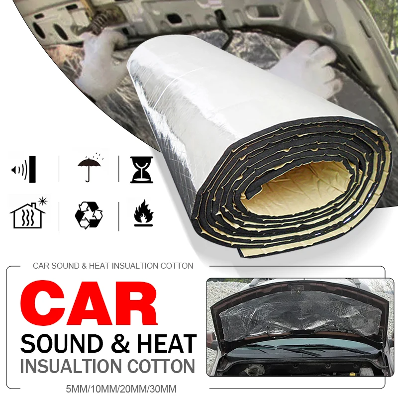 200cmx50cm 5mm/10mm/20mm/30mm Car Sound Deadener Mat Noise