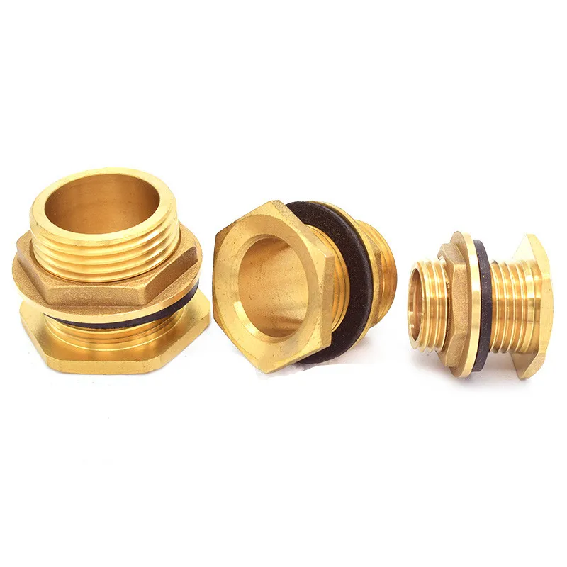Conexión Latón Para Tuberías Niple Largo De Latón 1/2" BSP