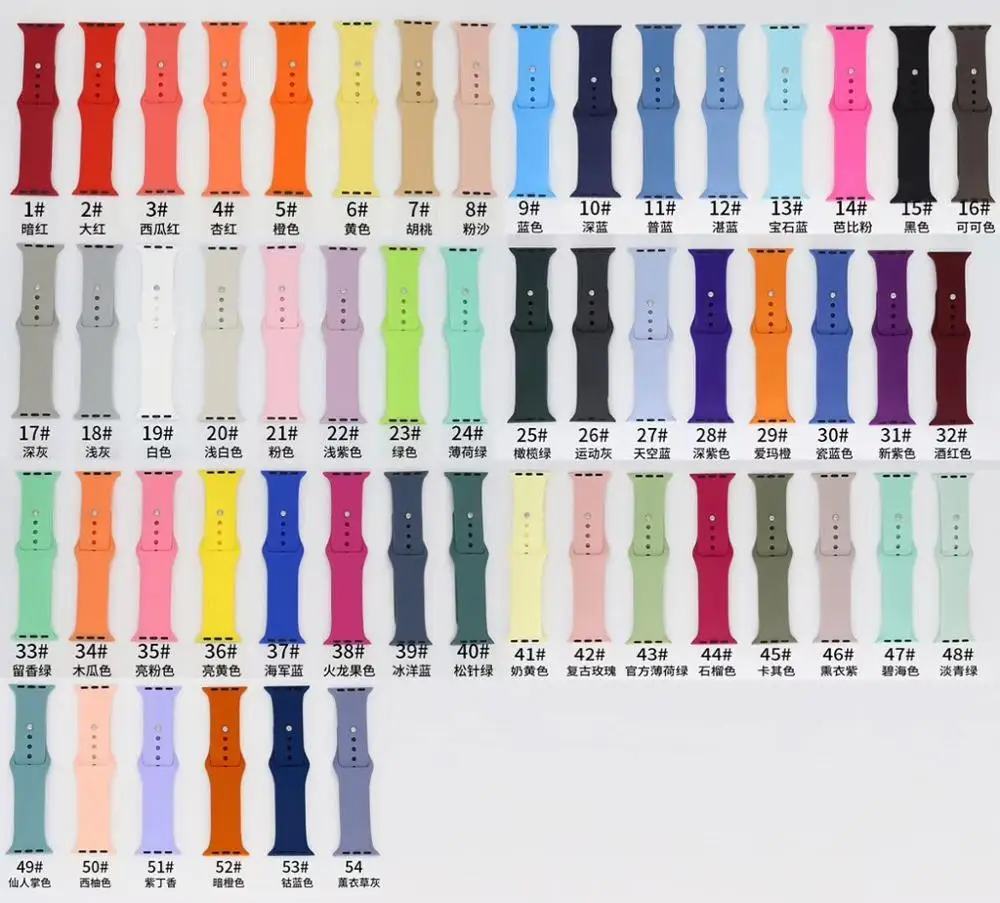 100 шт Ремешок для Apple Watch band apple watch 4 3 iwatch 42 мм 38 correa 44 мм/40 pulseira браслет аксессуары