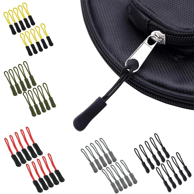 Zipper Pull Puller End Fit Rope Tag Fixer Cord Tab Zip Replacement Clip Travel Bag slider Buckle Suitcase Clothes Backpack Tent