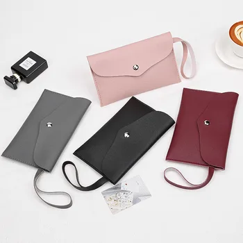 

Female bag lady clutch bag 2020 Korean version of the new magnetic buckle mobile coin purse hand bags