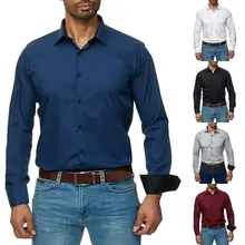 Мужские формальные деловые рубашки Modis, приталенные Топы с длинным рукавом, роскошная Рабочая блуза, белая хлопковая одежда, мужская рубашка размера плюс