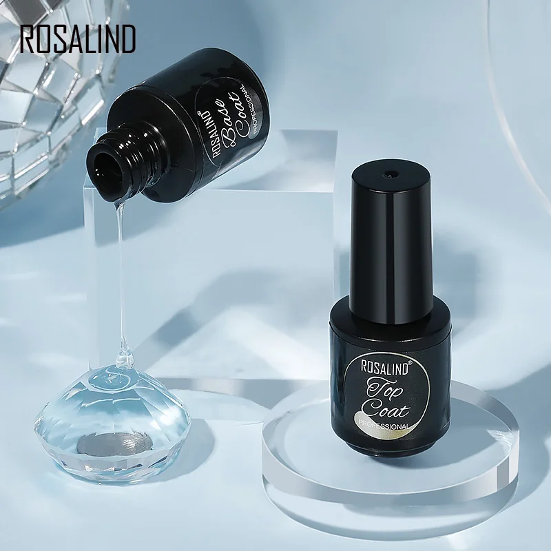 ROSALIND Nail Gel Base Coat 7ml Transparent Long Lasting Primer For Nail Manicure Soak Off Gel Varnish Art Lacquer nail gel nail primer gel polish base and top coat