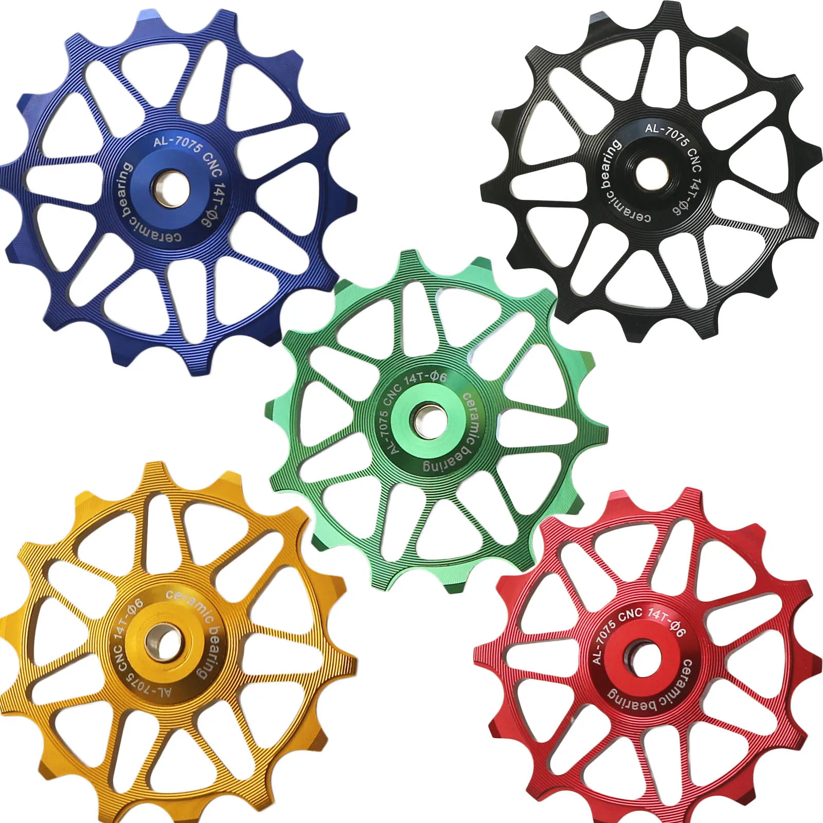 Rouleaux De Dérailleur 11T à 14T - Roulements Céramique - Pour VTT Et Vélo De Route - Noir