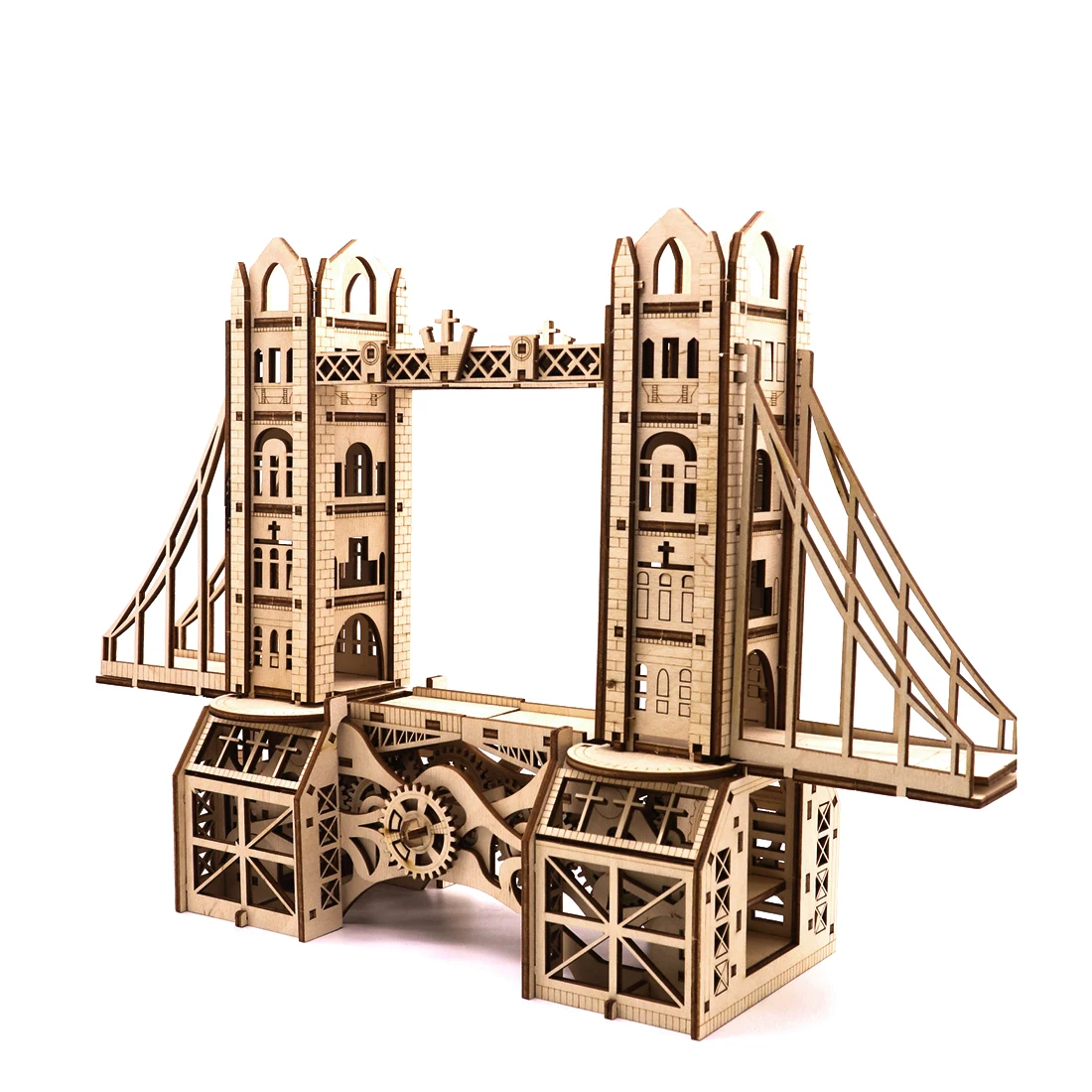 3D Diy сборочные игрушки модель Лондонский Тауэрский мост деревянные механические