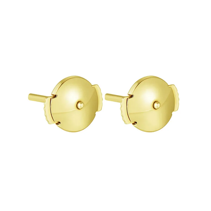 6 Fermi A Farfalla In Oro Giallo 14K Per Orecchini | Clip Di Bloccaggio Sostitutive Made In USA Diametro 4,7x5,4 Mm - 2
