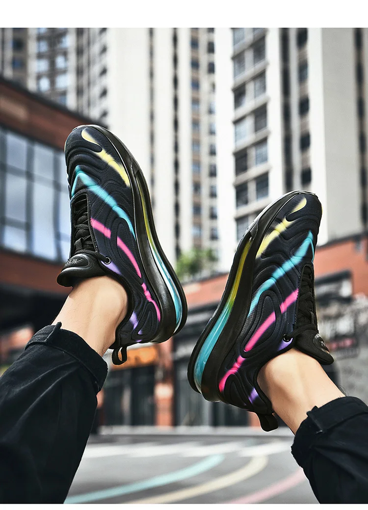 New Breathable Running Shoes for Men Light Non-slip Soft Sport Shoes Mens Lace-up Designer Black Air Sneakers