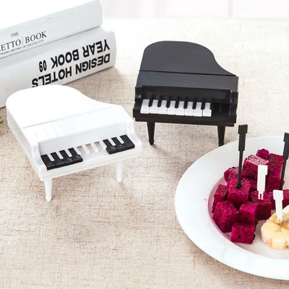 Фруктовая Вилка Набор практичный и удобный креативный форма пианино ABS 9 шт. аксессуары гаджет для выпечки табличка для домашнего декора