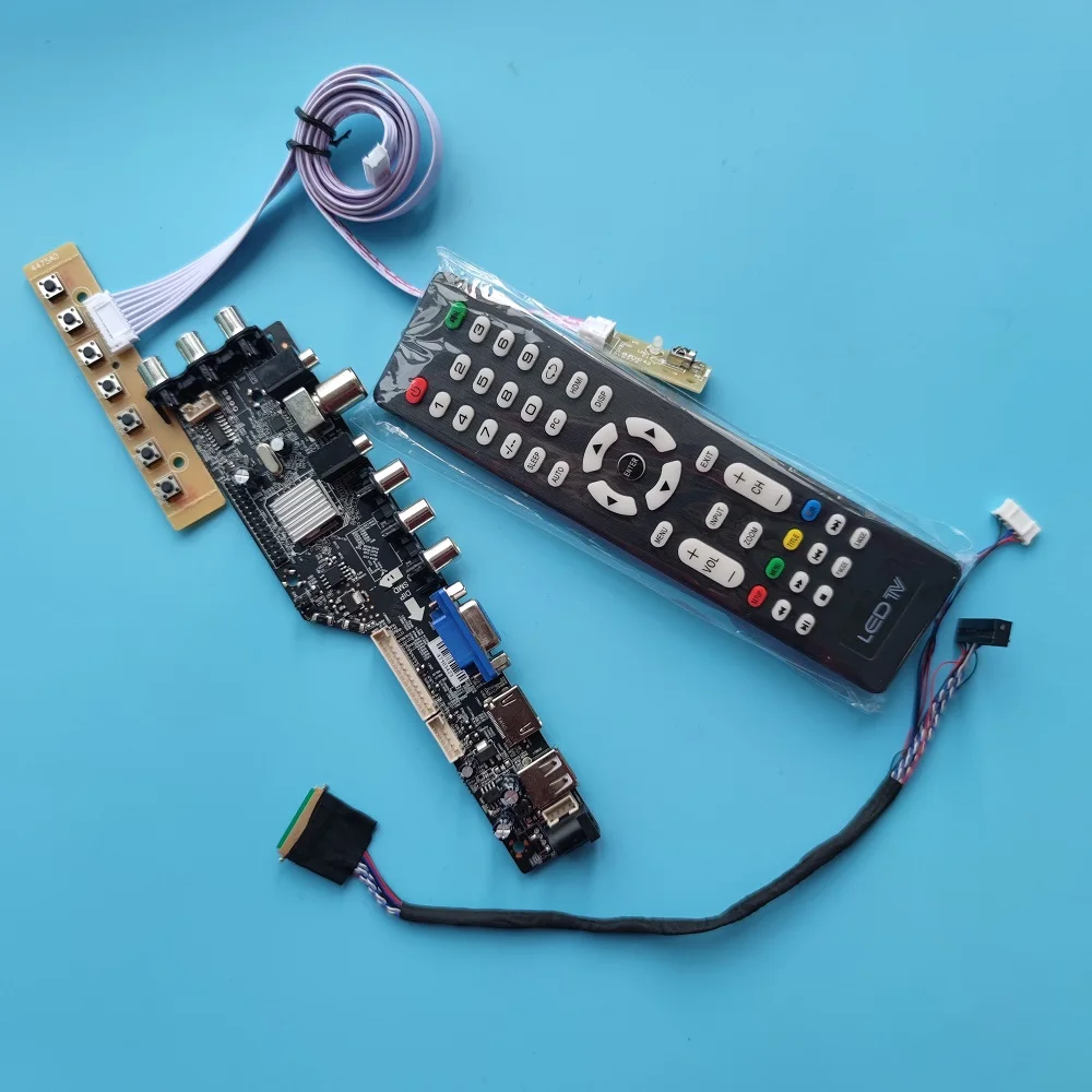 

Комплект для LP140WD2 TL 1600x900 Панель драйвера HDMI-совместимый дисплей ТВ пульт дистанционного управления DVB-T монисветодиодный USB VGA AV плата контроллера