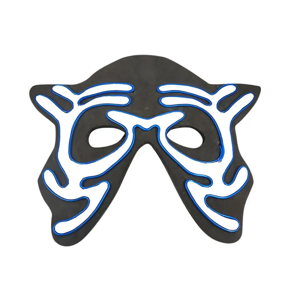 Маска для Хэллоуина в стиле Facemask, светодиодные маски, светящаяся страшная маска, светящаяся эротическая Танцевальная Маска, подарок, новинка, горячая Распродажа, дропшиппинг# e