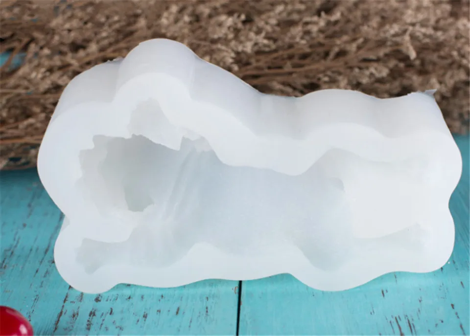 1pcs Cute Dog Silicone Mold Mousse Cake 3D Shar Pei Mould Fondant Decorating Tool Ice Cream Chocolate Moulds Baking Tools