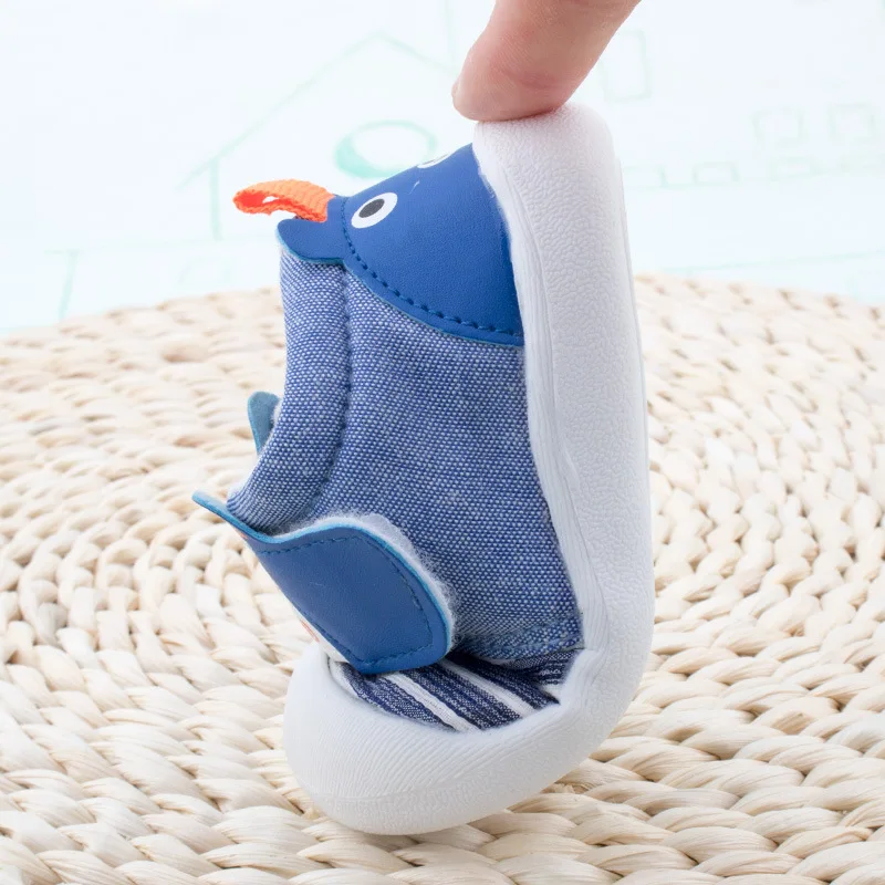 

Ding dang xiao zhu 2018 New Style Men And Women Child Baby Soft Bottom Toddler Shoes Stripes Velcro Shoe Cloth Shoes