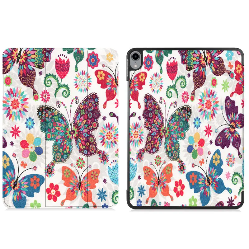 Чехол для iPad Pro 1"() Smart Cover Funda для нового iPad Pro 11 дюймов принт шаблон складной Стенд Coque Shell+ пленка+ ручка