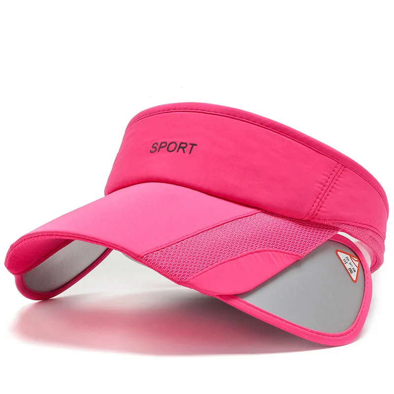 Baseball Caps Tennis Caps Empty Top Hat UV Protection Adjustable Visor Outdoor Sport