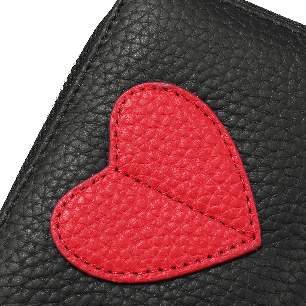 Cute Cartoon Female Bank Credit Card Wallet Women Soft Card Holder Real Leather Coin Pocket Short Purse Cards Cover Case Zipper
