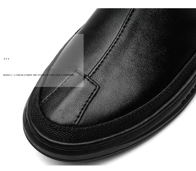BESCONE/мужские Ботильоны; черные кожаные водонепроницаемые повседневные деловые мужские модные рабочие ботинки; сезон осень-зима; большие размеры; теплые кроссовки; 51879