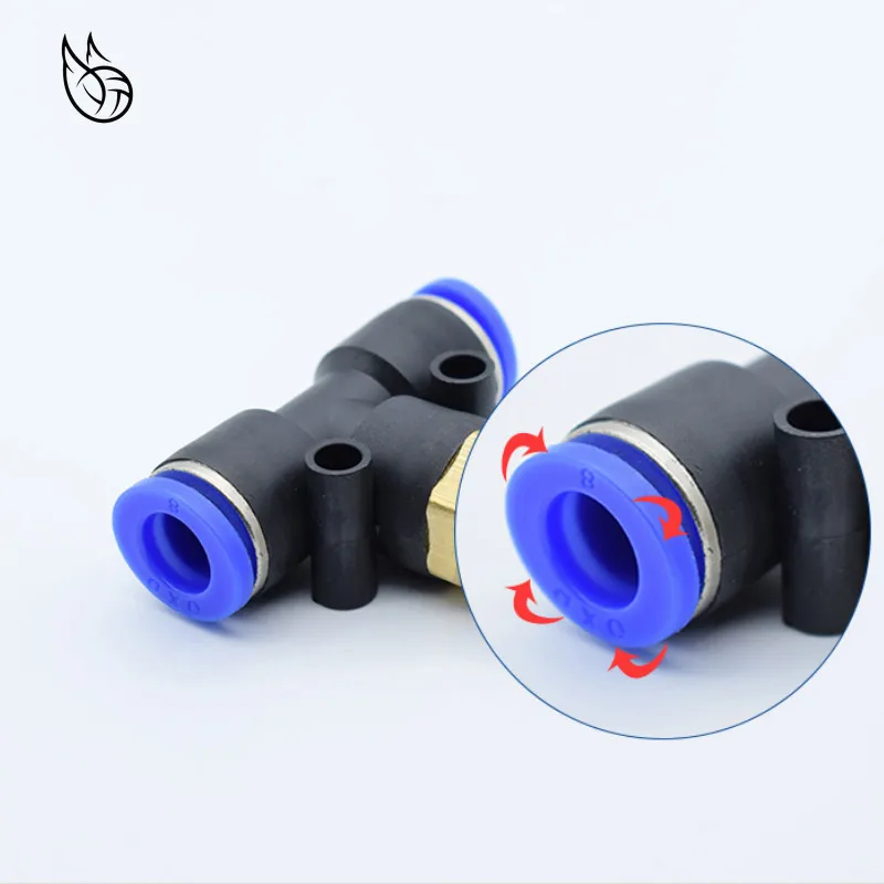 PB &quotТ образный штуцер воздушного соединителя Т тройник от 4 мм до 12 шланг для 1/8&quot