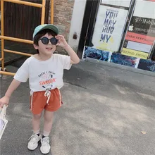 Hsenting 19; детская одежда; сезон лето; стиль; корейский стиль; Простая одежда с петельным ворсом; контрастная цветная полоска; школьная форма; шорты