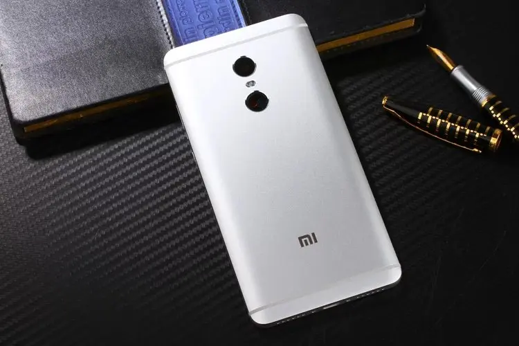 Note4 чехол на заднюю крышку для Xiaomi Redmi Note 4 металлическая задняя дверь ремонт батарея чехол+ кнопки камеры стекло - Цвет: Серебристый