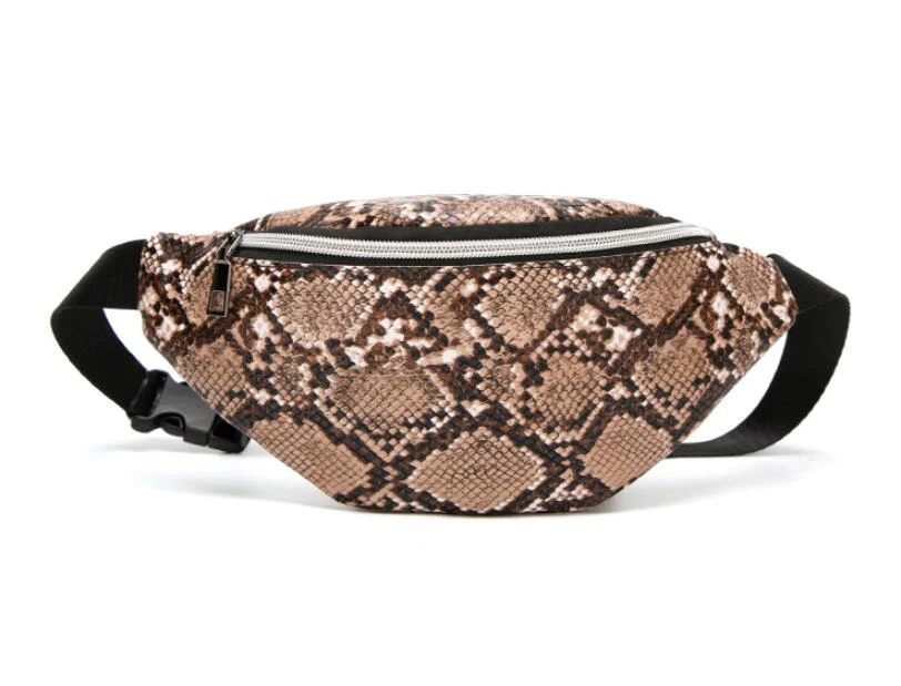 

New Waterproof Men Waist Bags Girls Travelling Chest Bags Waist Packs For Women Bags Designer Belt Female Purse Snake Skin Waist