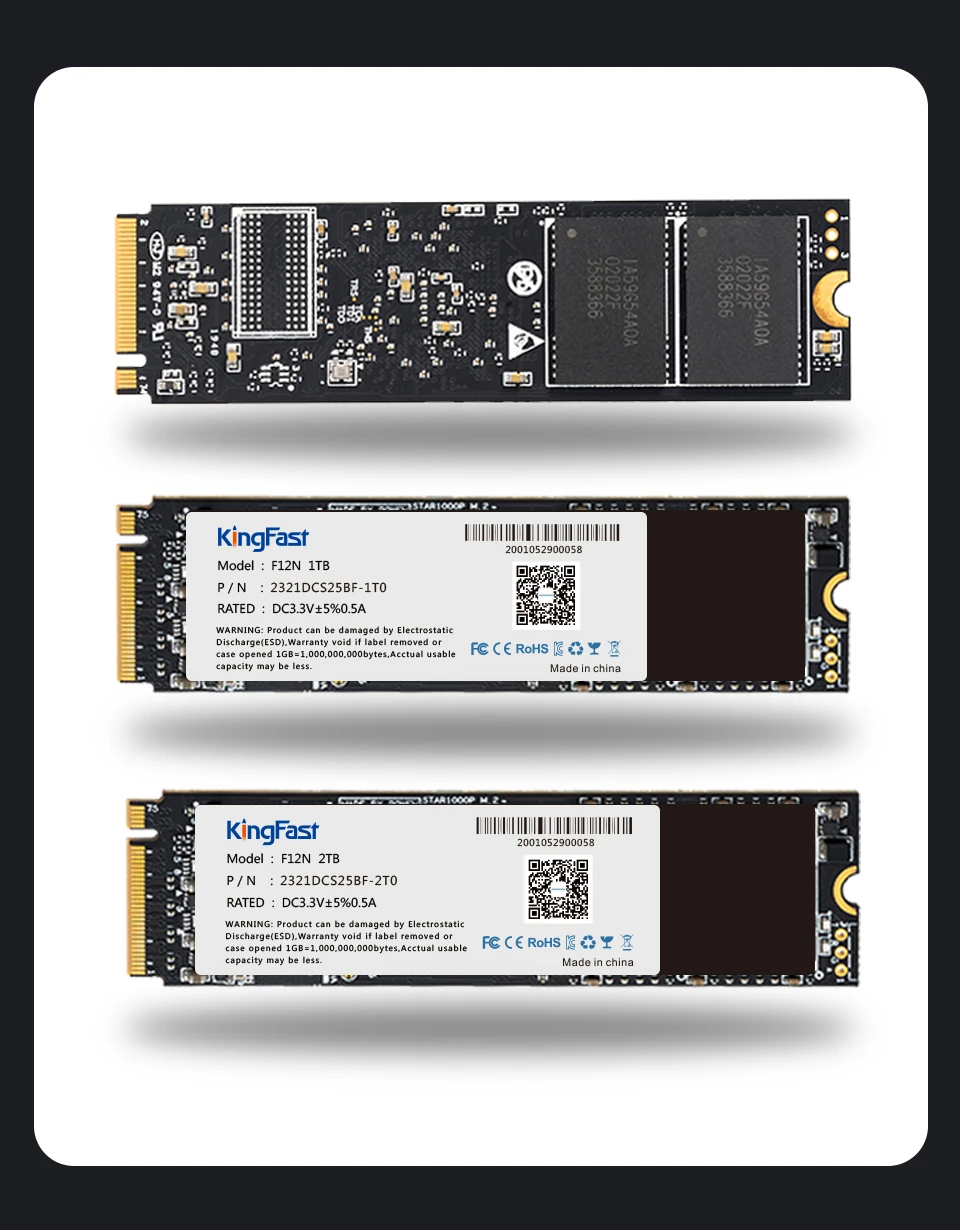 500gb ssd internal KingFast SSD M2 NVMe 1TB 2TB 256GB 512GB M.2 SSD with Dram SLC Cache M2 PCIe Solid State Drive Internal Hard Disk for Laptop internal ssd for pc