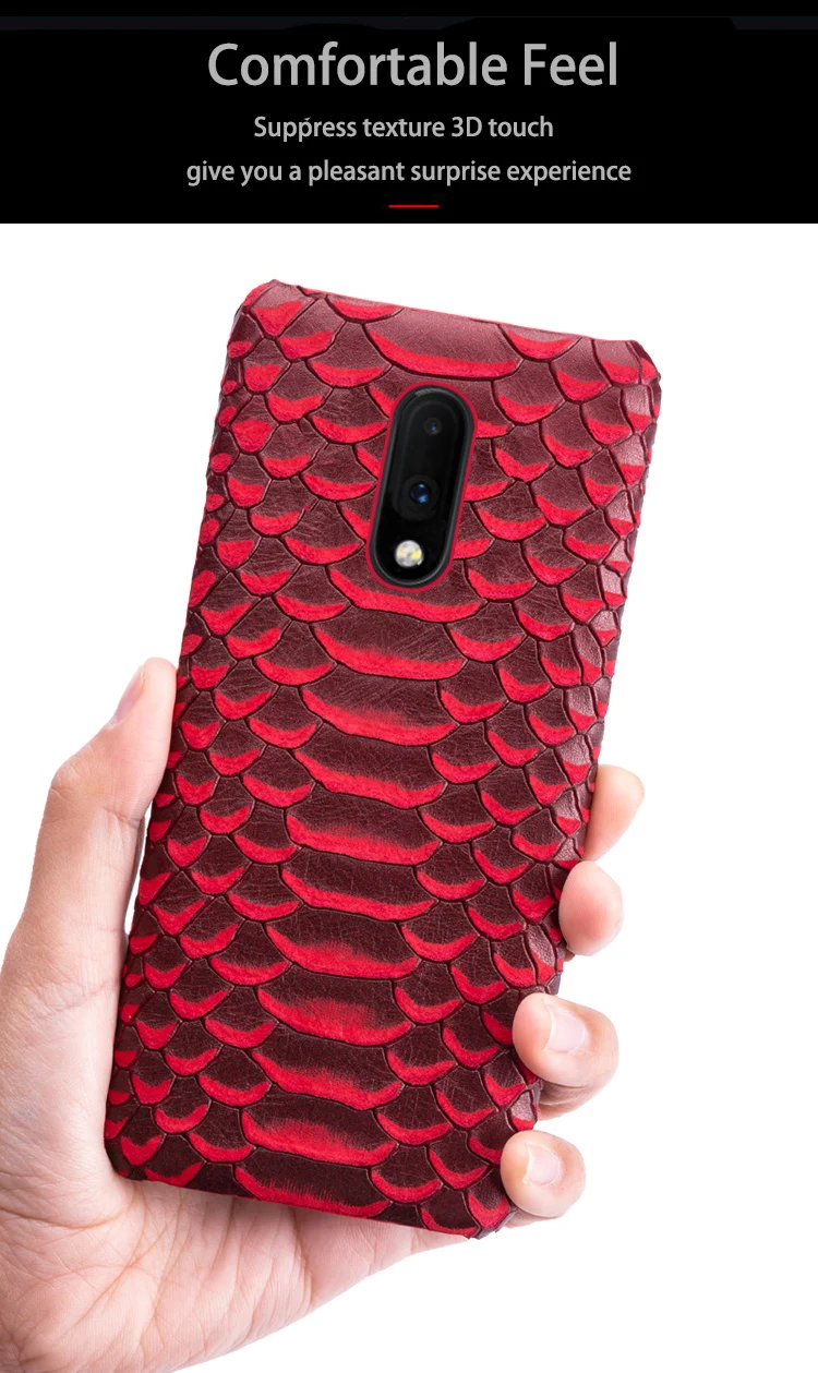 Чехол для телефона One plus 6 6T 7 7T Pro Чехол для 3 3T 5 5T Задняя крышка из воловьей кожи с текстурой змеи