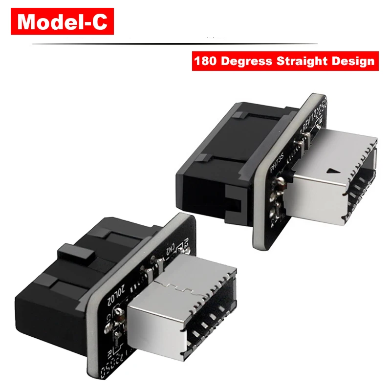 Motherboard USB Header 20Pin/19P to USB Type-E A-Key Internal