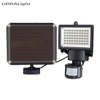 

foco led exterior 60LED solar motion sensor light outdoor