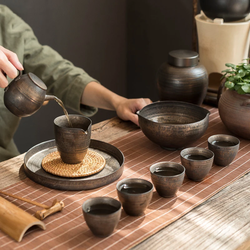 LUWU japanse керамические китайские чайники kyusu кунг-фу чайный горшок посуда для напитков