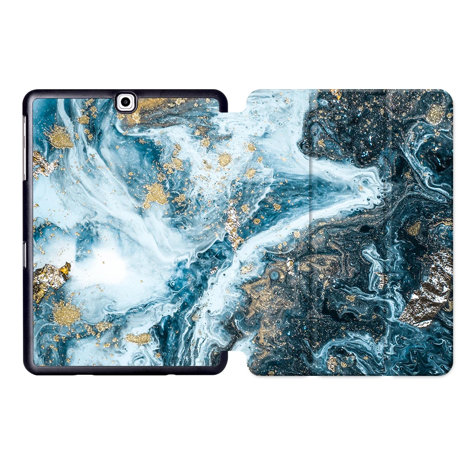 MTT чехол из искусственной кожи для samsung Galaxy Tab A, 9,7 дюймов, SM-T550, SM-T555, чехол-подставка, мраморный чехол для планшета, Funda, SM-P550, SM-P555